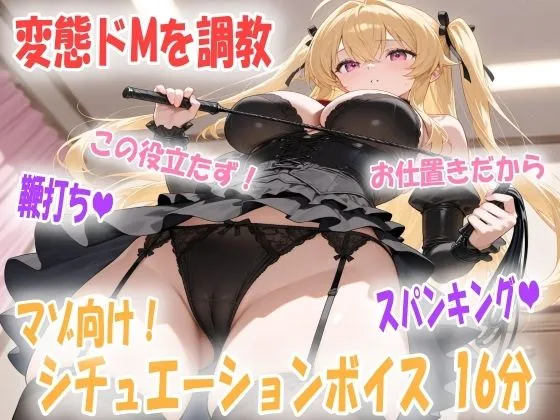 マゾ向け音声！鞭打ちスパンキング調教シチュエーションボイス