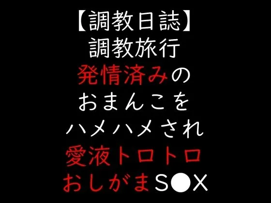 調教旅行  発情済みのおまんこをハメハメされ愛液トロトロおしがまS●X