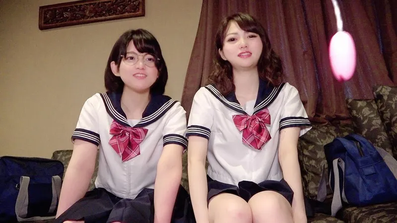 完全生3P ＃ラブホ中出し円光 ＃ショート黒髪清楚ビッチあみたん×おバカ天然ギャルもねたん サンプル1