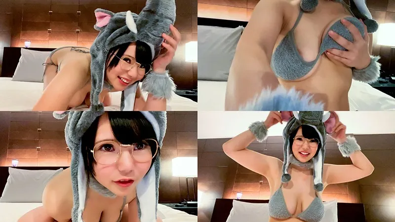 【神回】配信サイトで自分のスケベ動画をエサにパパ活してる爆乳メガネ娘のパコ活動画 サンプル1